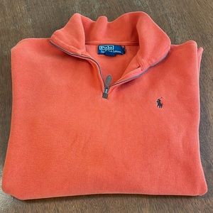 Polo by Ralph Lauren burnt orange 1/4 zip pullover size L